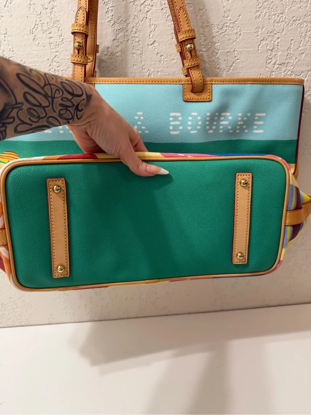 Dooney & Bourke Beach Umbrella Tote Bag